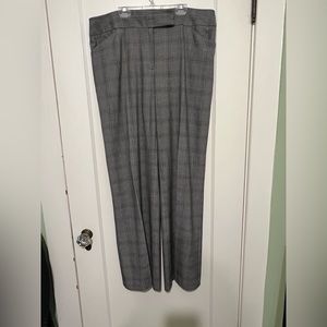 Grey Plaid Dress Slacks